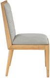 Bristol Dining Chairs - Set of 2 Modern Channel Tufted Chairs with Stylish Wood Frame for Dining Room