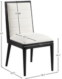 Bristol Dining Chair Set - Modern Mid-Century Design with Channel Tufting and Solid Wood Frame