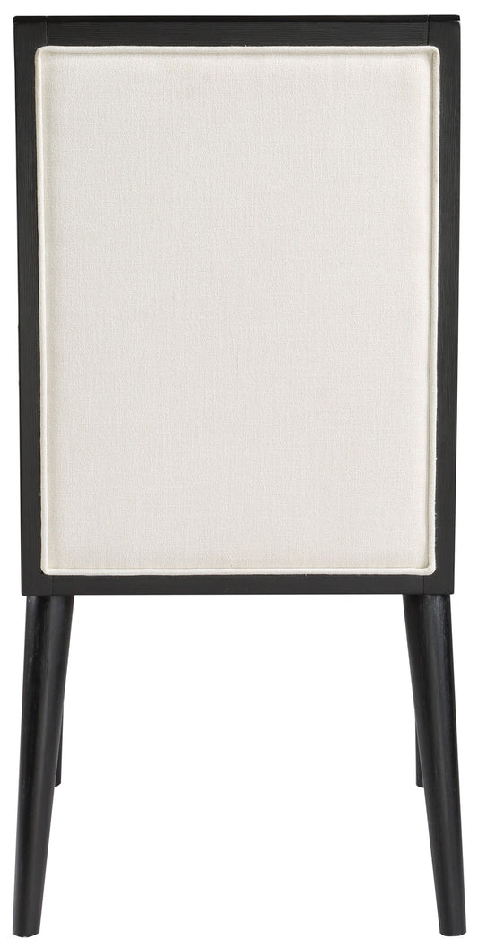 Bristol Dining Chair Set - Modern Mid-Century Design with Channel Tufting and Solid Wood Frame