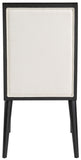Bristol Dining Chair Set - Modern Mid-Century Design with Channel Tufting and Solid Wood Frame