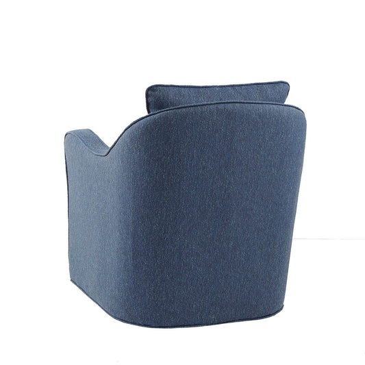 Multi-Hued Swivel Lounge Motion Chair Armchair, Navy Blue *