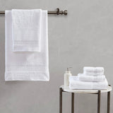 100% Egyptian Cotton 6-Piece Towel Set, White