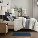 100% Cotton Tufted 3000 Gsm Reversible Bath Rug, Charcoal