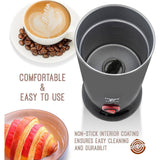 Electric Milk Frother & Warmer for Latte Foam