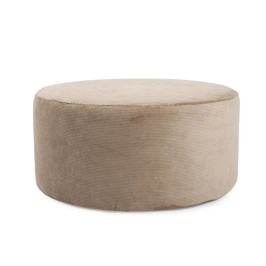 Universal Round Ottoman Cover- Pana Sand