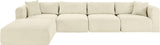 Shaggy - 5 Piece Modular Sectional With Ottoman