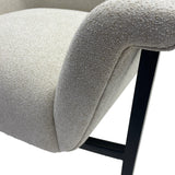 Curved-Back Modern Accent Chair, Beige*