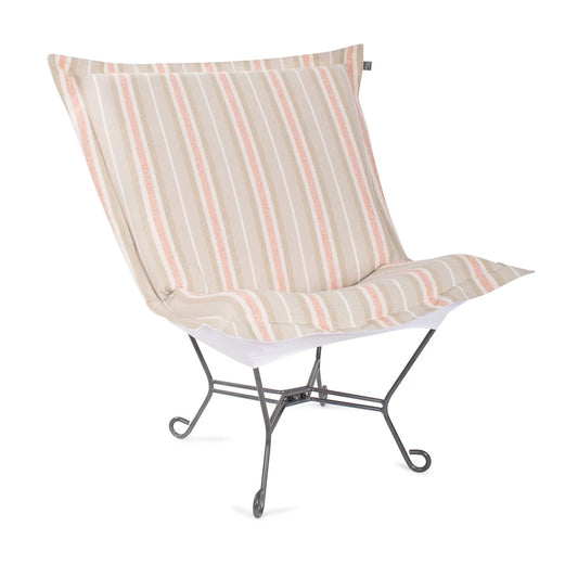 Indoor/Outdoor Puff Scroll Chair Dune Terra