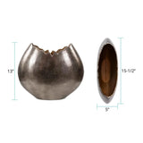 Baniff Jagged Edged Disc Vase- Large