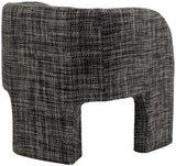 Sawyer Accent Chair - Modern Boxy Design with Woven Fabric, Back Support Pillow, Perfect for Guests