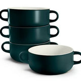 Kook Ceramic Soup Crocks 18 oz, Set of 4