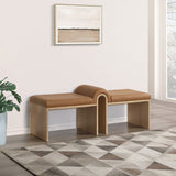 Delphine Vegan Leather Upholstered Bench