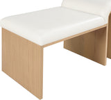 Delphine Vegan Leather Upholstered Bench