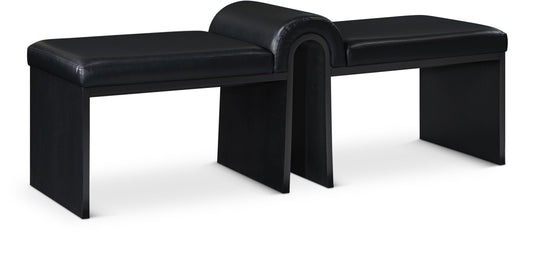 Delphine Vegan Leather Upholstered Bench