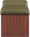 Delphine Vegan Leather Upholstered Bench