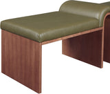 Delphine Vegan Leather Upholstered Bench