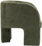 Sawyer Accent Chair - Modern Boxy Design with Woven Fabric, Back Support Pillow, Perfect for Guests