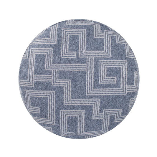 Indoor/Outdoor Pouf Tall Syros Denim