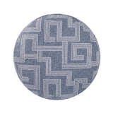 Indoor/Outdoor Pouf Tall Syros Denim