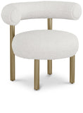 Bordeaux Contemporary Accent Chair with Curved Back Support and Stylish Iron Frame for Comfort