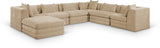 Stellar 152" Chenille Fabric Upholstered 7Pc. Modular Sectional