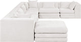 Stellar 152" Chenille Fabric Upholstered 7Pc. Modular Sectional