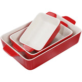 Kook Ceramic Baking Dishes Set of 3