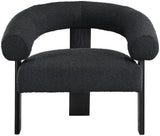 Winston Modern Accent Chair - Luxe Boucle Upholstery, Curved Back Design, Stylish Comfort for Any Room