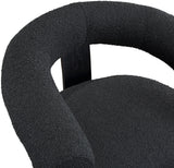 Winston Modern Accent Chair - Luxe Boucle Upholstery, Curved Back Design, Stylish Comfort for Any Room