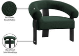 Winston Modern Accent Chair - Luxe Boucle Upholstery, Curved Back Design, Stylish Comfort for Any Room