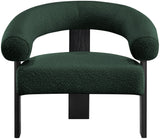 Winston Modern Accent Chair - Luxe Boucle Upholstery, Curved Back Design, Stylish Comfort for Any Room