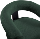 Winston Modern Accent Chair - Luxe Boucle Upholstery, Curved Back Design, Stylish Comfort for Any Room