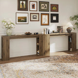 63'' Long Console Table, Farmhouse Entryway Table