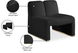 Alta Contemporary Accent Chair with Brushed Gold Legs and Solid Wood Frame for Stylish Living Spaces