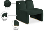Alta Contemporary Accent Chair with Brushed Gold Legs and Solid Wood Frame for Stylish Living Spaces