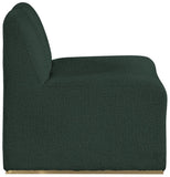 Alta Contemporary Accent Chair with Brushed Gold Legs and Solid Wood Frame for Stylish Living Spaces