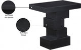 Westmount End Table - Elegant Art Deco Design with Sturdy Ash Veneer Construction for Living Room Charm
