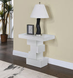 Westmount End Table - Elegant Art Deco Design with Sturdy Ash Veneer Construction for Living Room Charm