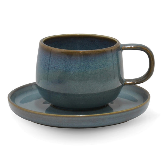 Mesa Ceramics Uno Stoneware Tea Cup & Saucer 225ml