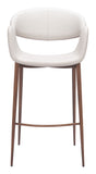 Limay Barstool Beige & Walnut
