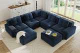 CORDELIA 116" 5-Seater Sectional with 2 Ottomans