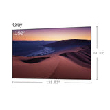 100''-200'' CineContrast Fixed Frame Soft Gray Screen