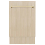ZLINE Autograph 18" Dishwasher Stainless, Gold DWVZ-18-G