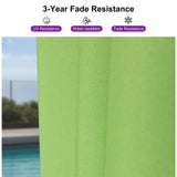 PURPLE LEAF Pool Umbrella Outdoor Cantilever Umbrella with In-ground Base