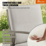 Amario 6 Person Aluminum Patio Round Dining Set With Sunbrella® Cushions