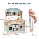 Robud Wooden Kids Kitchen PlaySet Series - Green and Gold