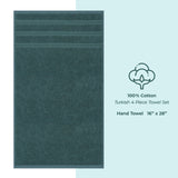 American Soft Linen 100%  Cotton Turkish Towels, 4 Pack Hand Towel Set, Super Soft, Absorbent, Quick Dry Premium Towels