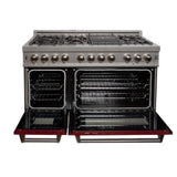 ZLINE 48" Bundle Range RAS-RG-48 & Range Hood 8654RG-48, 2KP-RASRGRH48