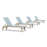 PURPLE LEAF Pool Oversized Lounge Chairs Rattan Aluminium Patio Chaise Lounge Outdoor Adjustable Recliner Finish Loungers Woven PE Sun Chairs for Poolside Deck Beach