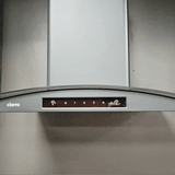 CIARRA 30 Inch Black Glass Wall Mount Range Hood, 650 CFM 3-Speed Extraction, Wave & Touch Control Kitchen Hood CAB75502-N-OW